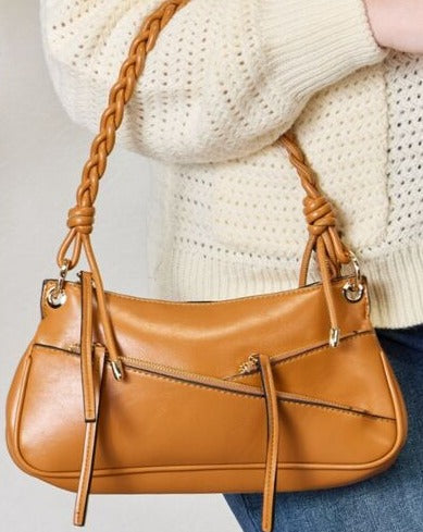 SHOMICO Braided Strap Shoulder Women Bag