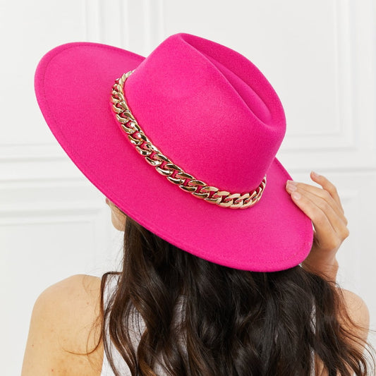 Fame Keep Your Promise Fedora Women Hat in Pink - Zara-Craft