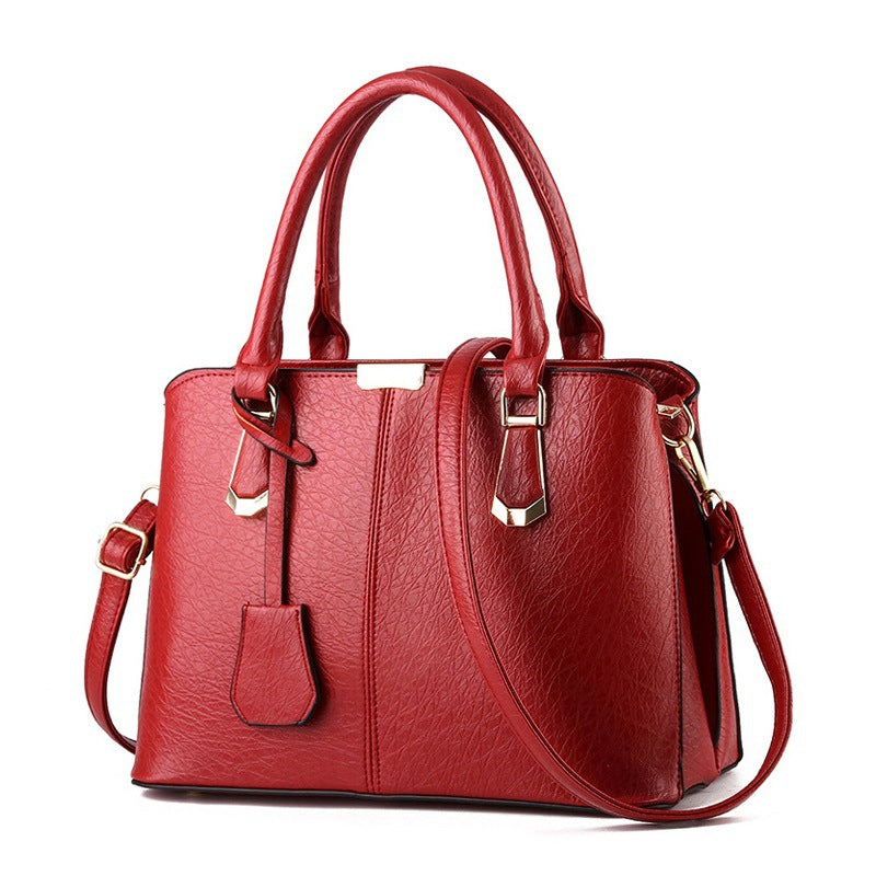 Solid Color Fashion Ladies Handbag Large Capacity - Zara-Craft