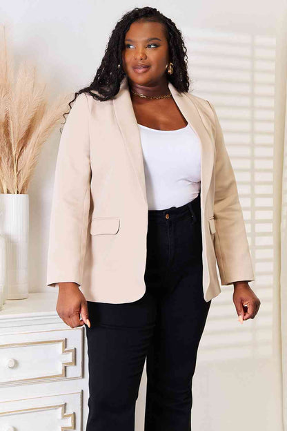 Devine Shawl Collar Long Sleeve Women Blazer