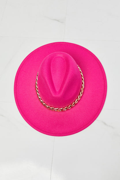 Fame Keep Your Promise Fedora Women Hat in Pink - Zara-Craft