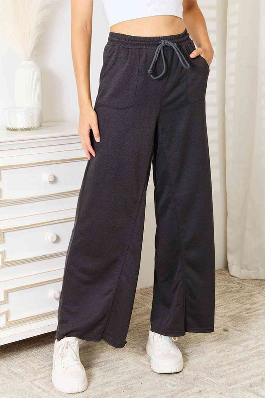 Basic Bae Wide Leg Pocketed Women Pants